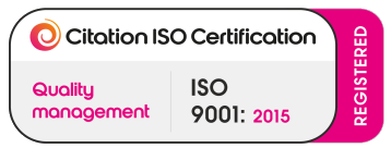 Citation ISO 9001 certified logo